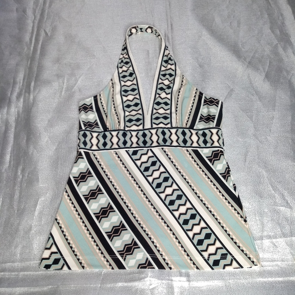 BcBgMaxazria Geometric Pattern Halter Top - Picture 4 of 7
